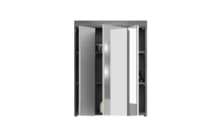 Badmöbel-Set SCHLOONSEE, 4 teilig, bestehend aus: Hochschrank, WBU, Spiegelschrank, Waschmaschinenumbauschrank Schloonsee