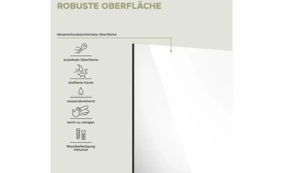 Badspiegel SCHLOONSEE, Breite 60cm, 1 Ablageboden, hochwertiges Spiegelglas in verschiedenen Farben erhältlich, Badmöbel, Spiegel, Badezimmer Schloonsee