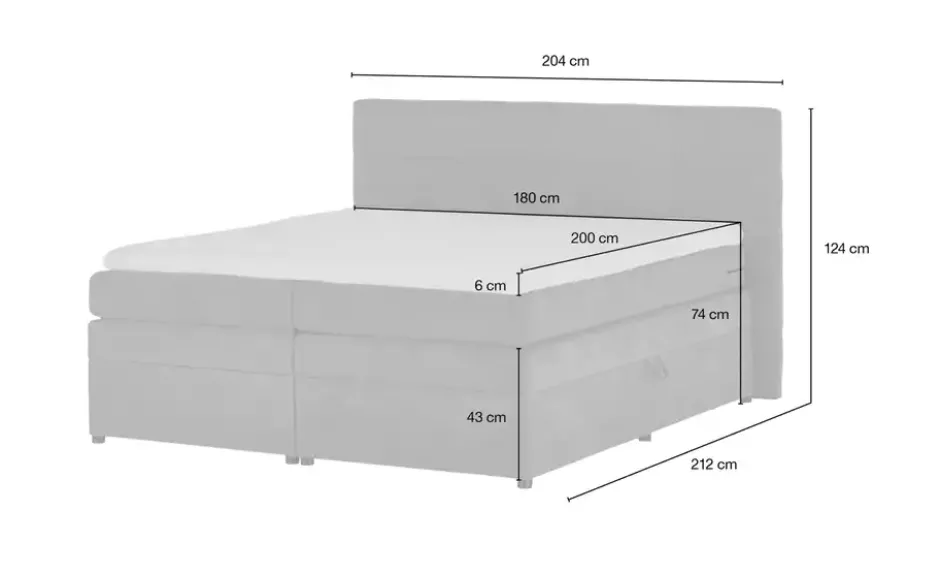 Boxspringbett Tacoma