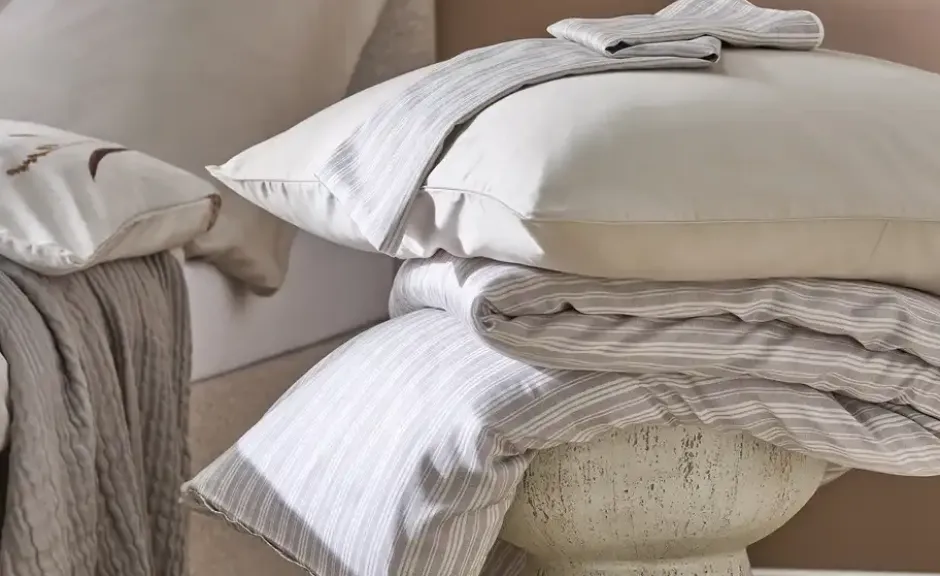 Como Green Baumwoll-Bettwäsche Stone Washed