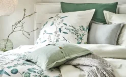 Como Green Satin Bettwäsche Eucalyptus