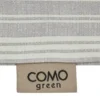 Como Green Satin Wende-Bettwäsche Calm Stripes