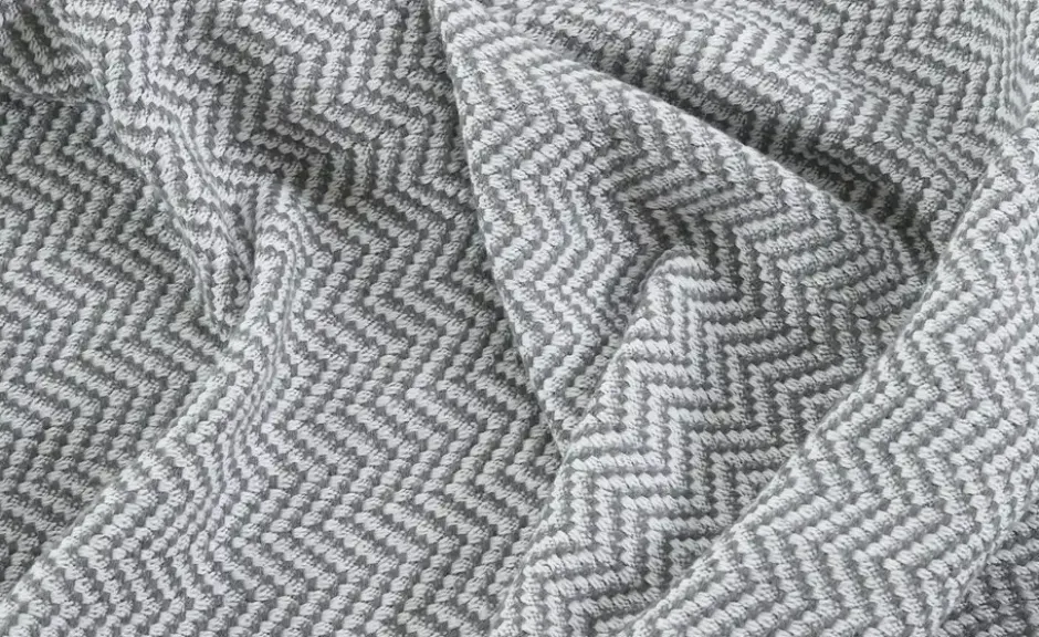 como Jacquard Plaid Zick Zack