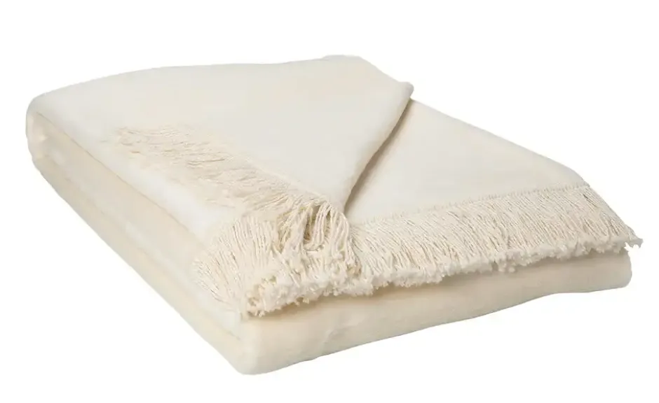 como Kuscheldecke mit Fransen Sophia