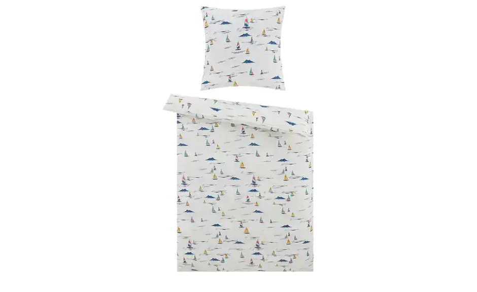 como Satin Bettwäsche Segelboote
