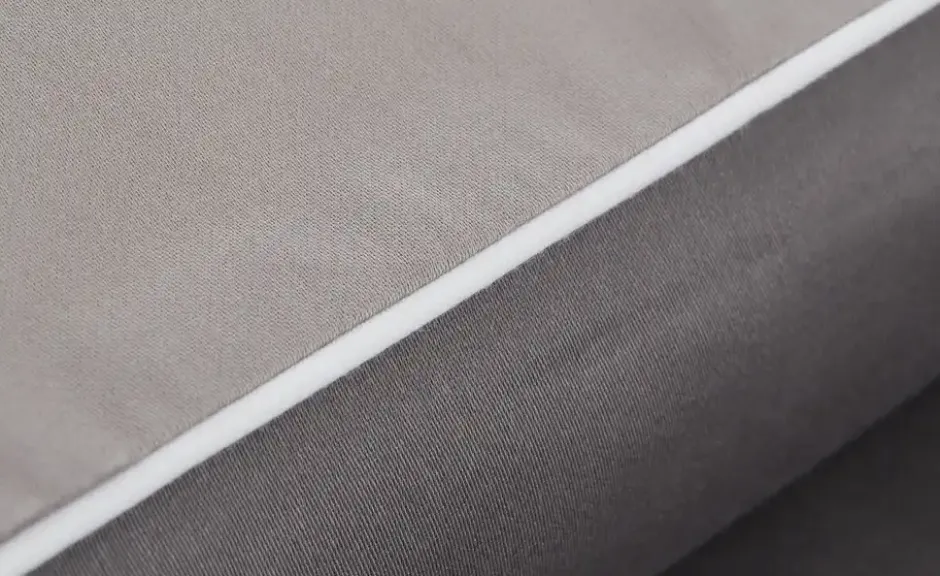 como Satin Wende-Bettwäsche Satin Piping