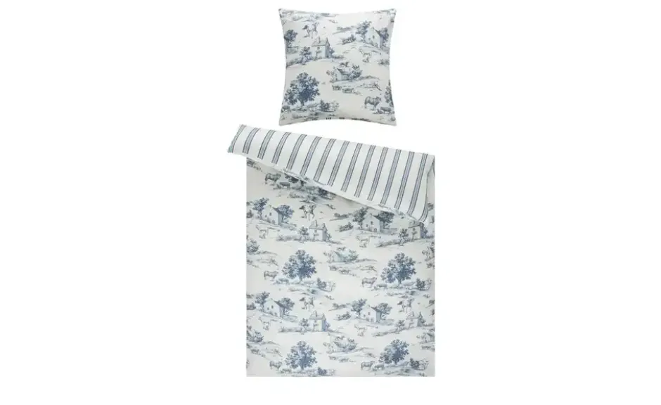 como Satin Wende-Bettwäsche Toile