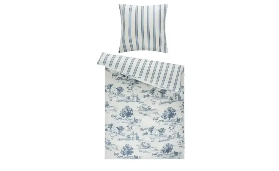 como Satin Wende-Bettwäsche Toile