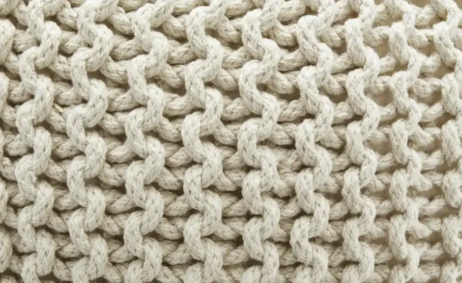 como Strickpouf