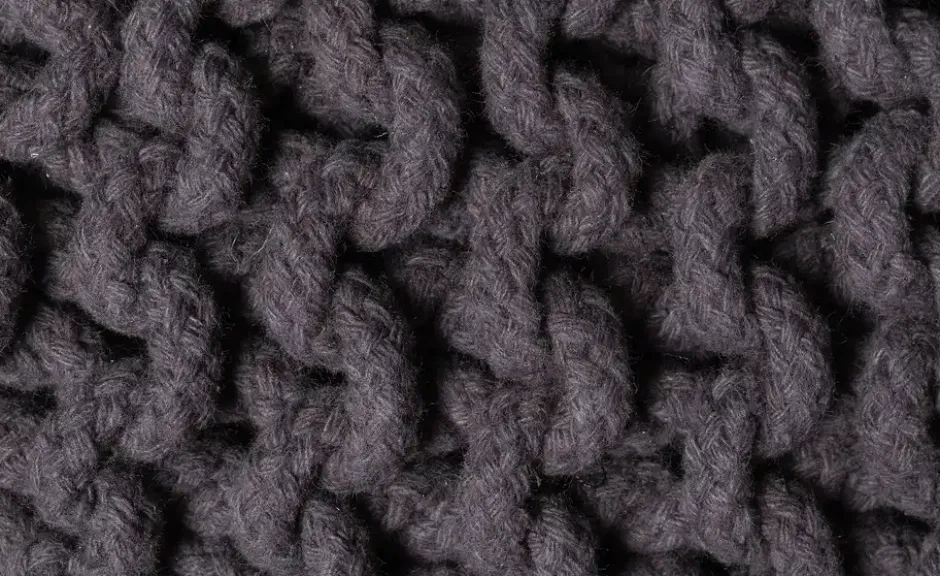 como Strickpouf