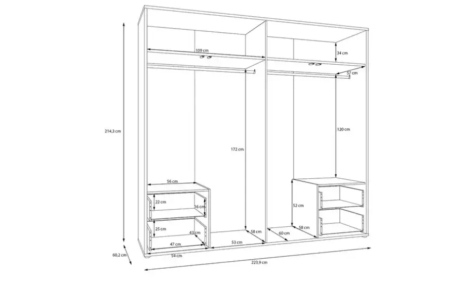 Drehtürenschrank Alice Springs