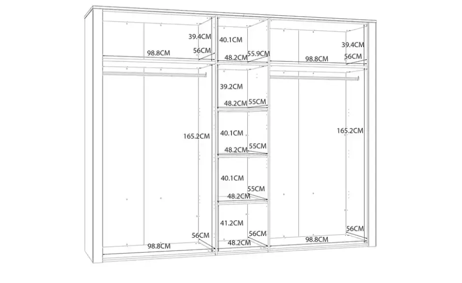 Drehtürenschrank Bohol