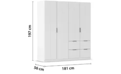 Drehtürenschrank Ella