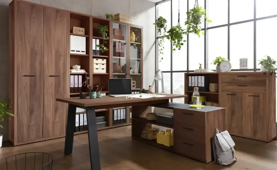 Eckschreibtisch mit Sideboard Donez
