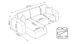 Ecksofa Piano