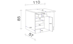 Eck-Unterschrank Ens