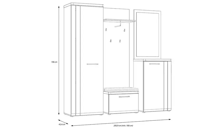 Garderobenschrank Tulcan