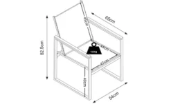 Gartenstuhl 2er-Set