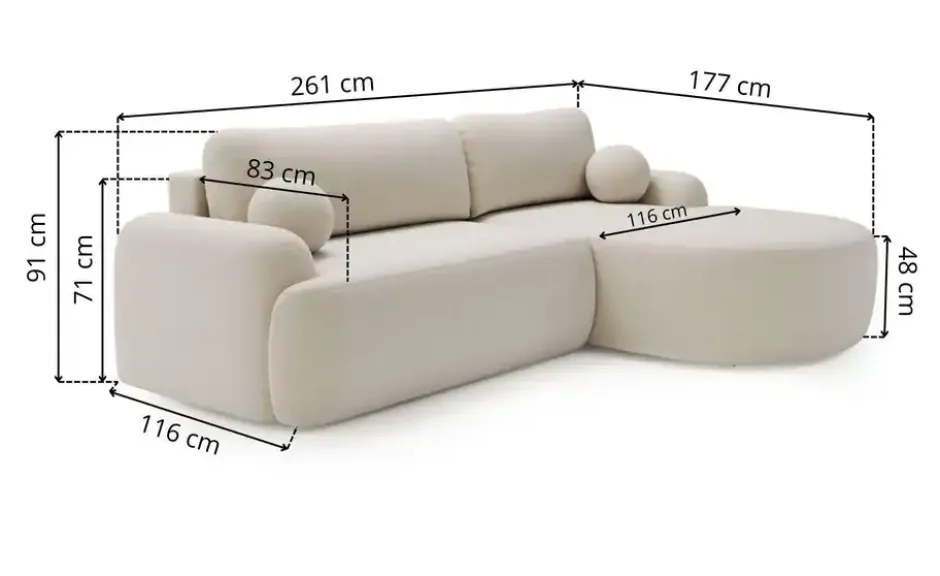 GrainGold Ecksofa Aurio