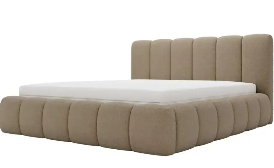 GrainGold Polsterbett Cloud Bouclé-Stoff
