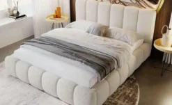GrainGold Polsterbett Cloud Bouclé-Stoff