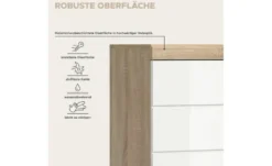 Hängeschrank SCHLOONSEE, Breite 74cm, 2 Türen, 1 offenes Fächer, MDF-Front in verschiedenen Farben erhältlich, Badmöbel, Badschrank, Schrank, Bad Schloonsee