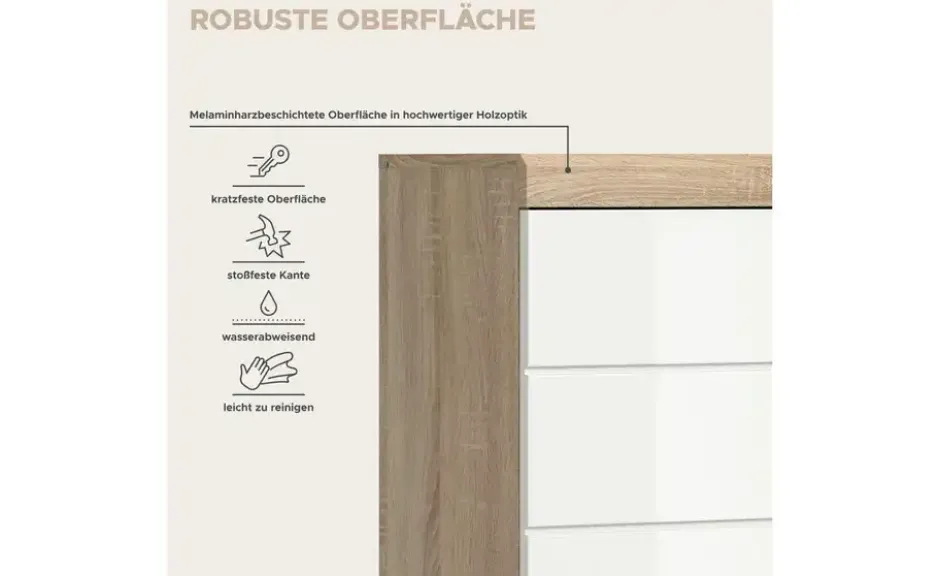 Hängeschrank SCHLOONSEE, Breite 74cm, 2 Türen, 1 offenes Fächer, MDF-Front in verschiedenen Farben erhältlich, Badmöbel, Badschrank, Schrank, Bad Schloonsee