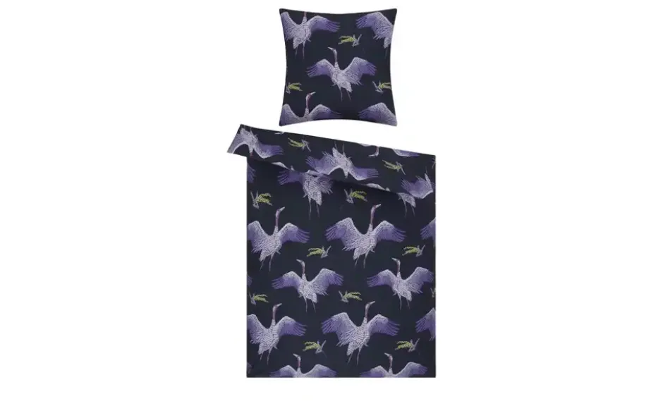 indigo Mako-Satin Bettwäsche