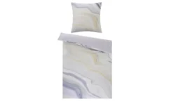 indigo Mako-Satin Wende-Bettwäsche