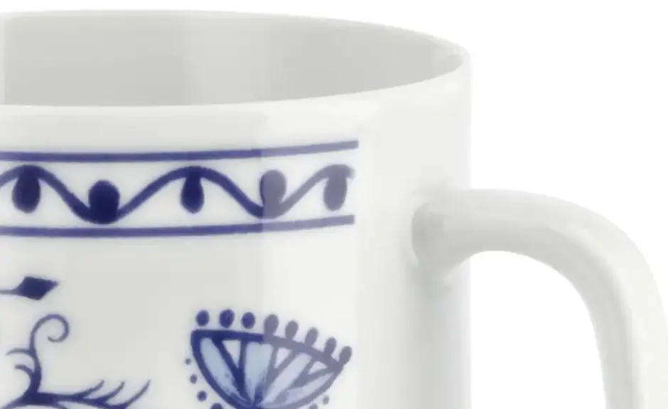Kahla Becher mit Henkel "Rosella" Zwiebelmuster