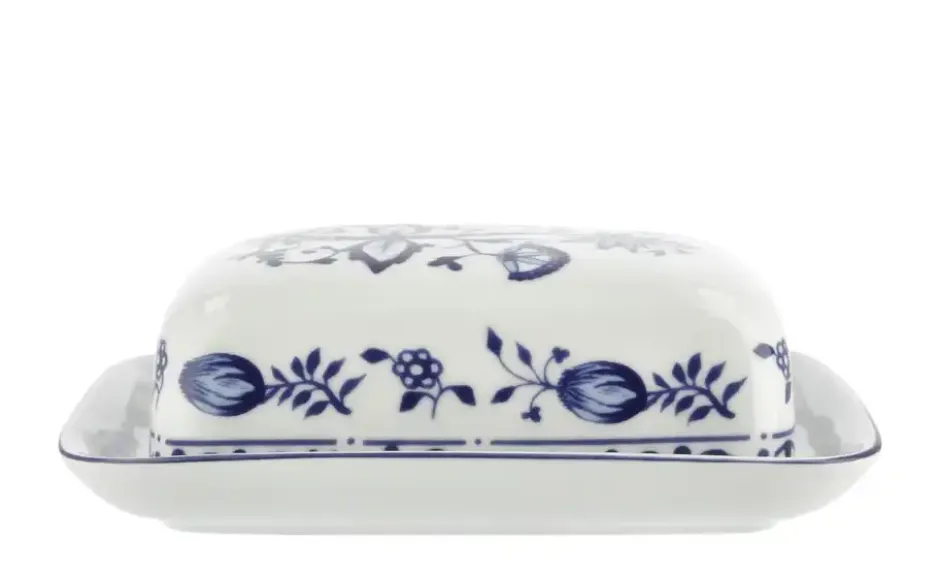 Kahla Butterdose "Rosella" Zwiebelmuster