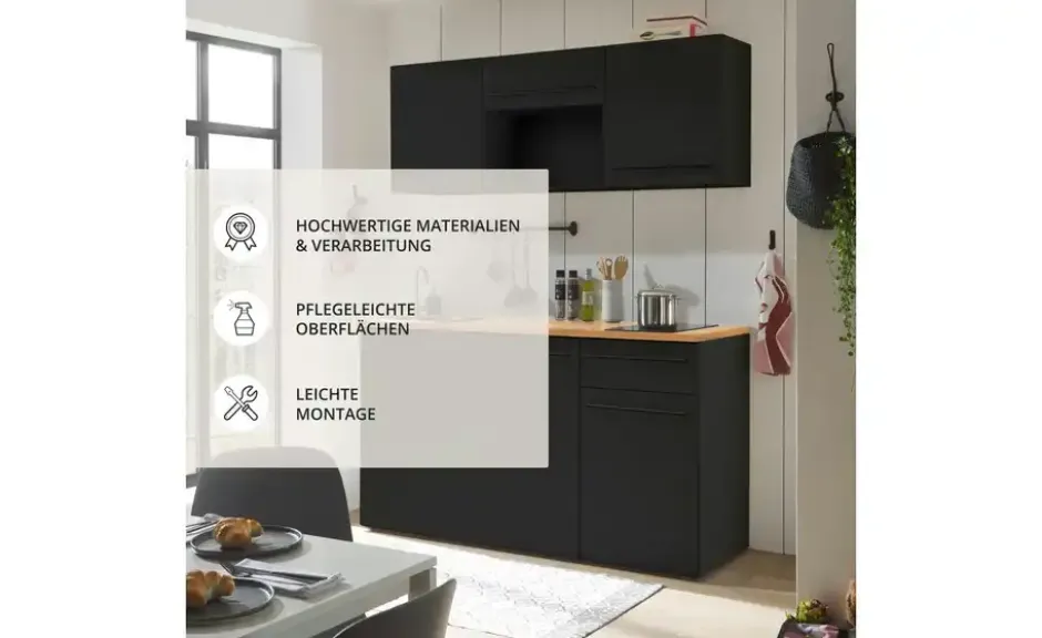 Küchenzeile mit E-Geräten