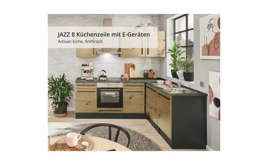 Küchenzeile mit E-Geräten