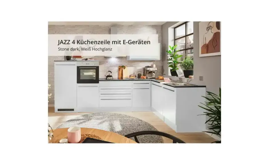 Küchenzeile mit E-Geräten