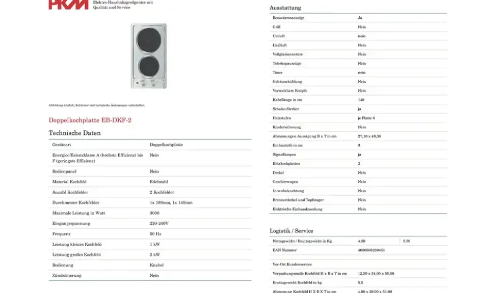 Küchenzeile mit Elektrogeräten Breda