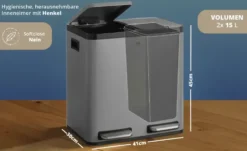 KHG Abfalleimer 2x15l