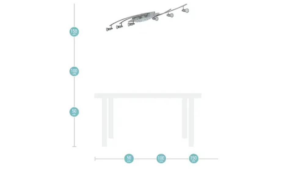 KHG LED Spot 8-flammig
