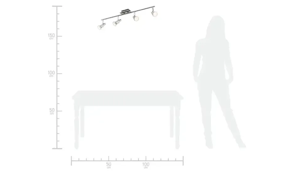 KHG LED-Spot 4flg.