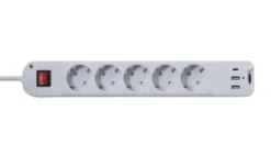 KHG Steckdosenleiste EE-5-3680-USB