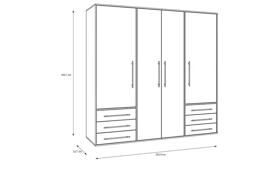 Kleiderschrank Mokkaro