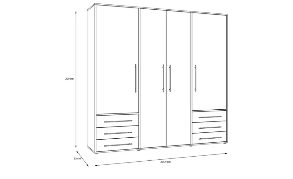 Kleiderschrank Mokkaro
