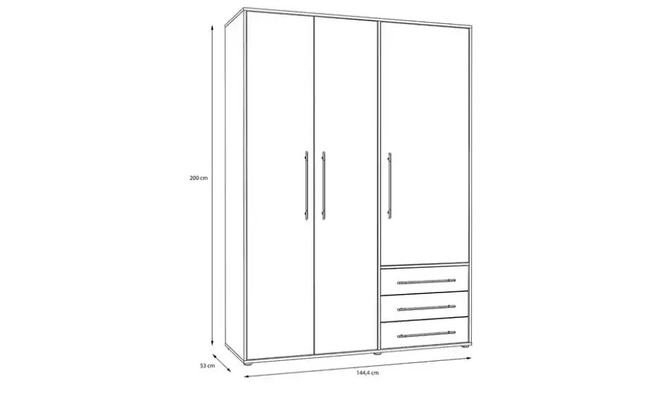 Kleiderschrank Mokkaro