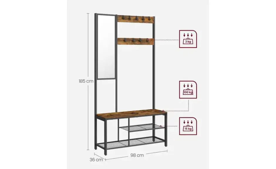 Kompaktgarderobe Dacey