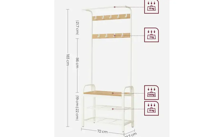 Kompaktgarderobe Dacey