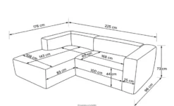 KONSIMO Ecksofa Buffo