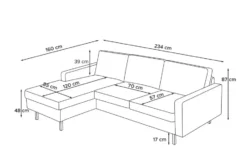 KONSIMO Ecksofa Invia