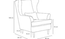 KONSIMO Ohrensessel Stralis