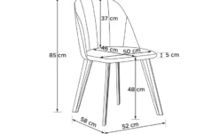 KONSIMO Polsterstuhl 2er-Set