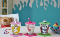 LEONARDO Kinder Trink - Set 9-tlg. Flamingo /Einhorn / Panda Bambini