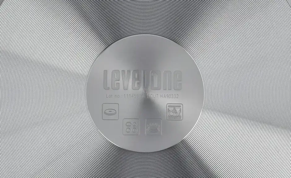 levelone Schmorpfanne mit Glasdeckel